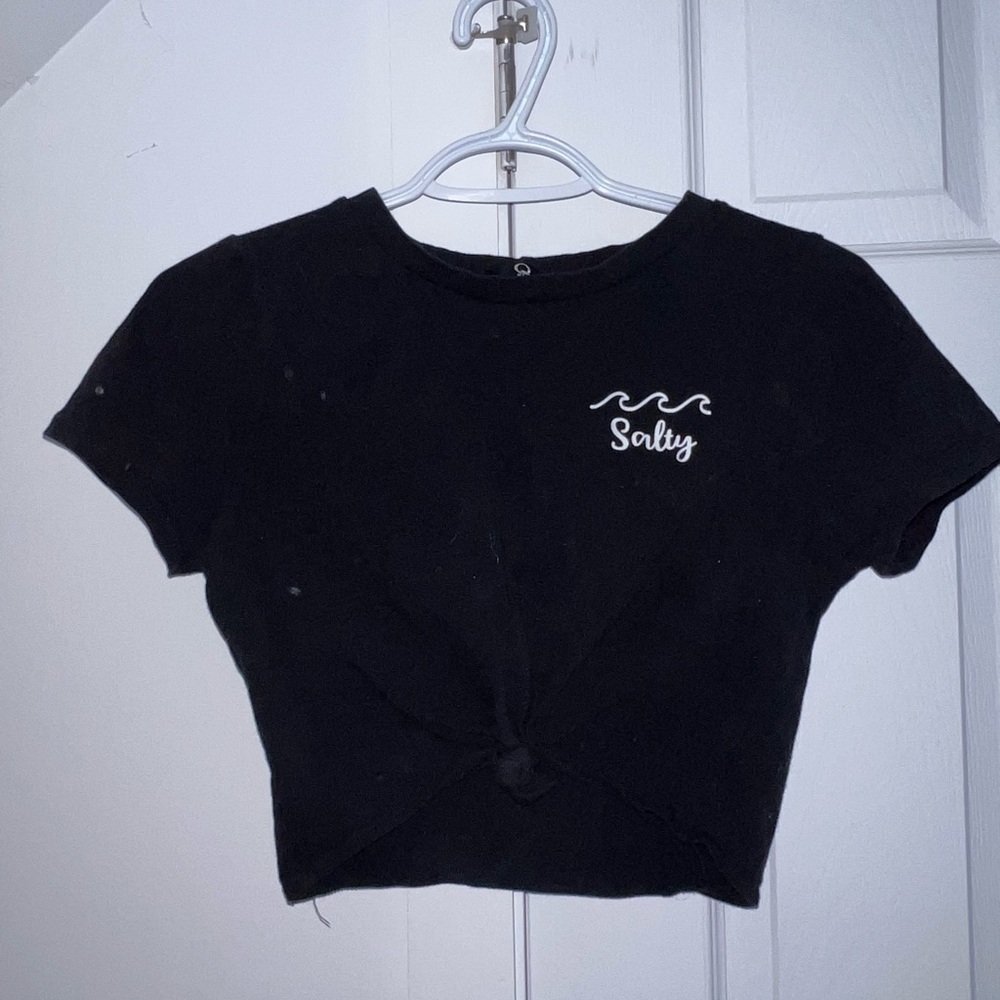 Black crop top